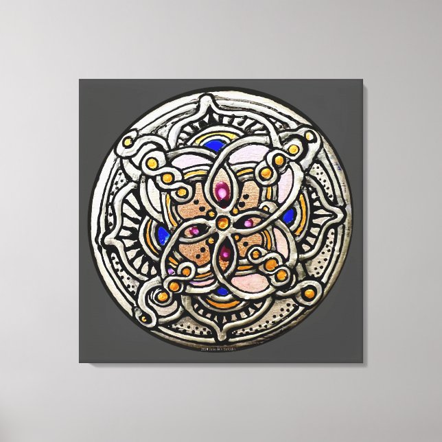 Organic Mandala Canvas Print (Front)