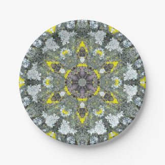 Organic Mandalas Moss Series One Paper Plate