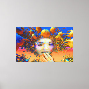 Organic Medusa Canvas Print