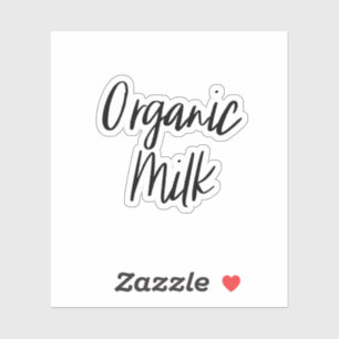 Organic Milk Storage Sticker