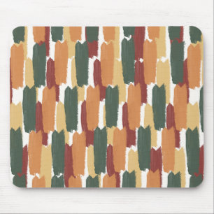 Organic Painted Stripe Modern Mediterranean Hues Mouse Mat