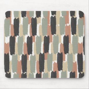 Organic Painted Stripe Modern Warm Minimalist Spa Mouse Mat