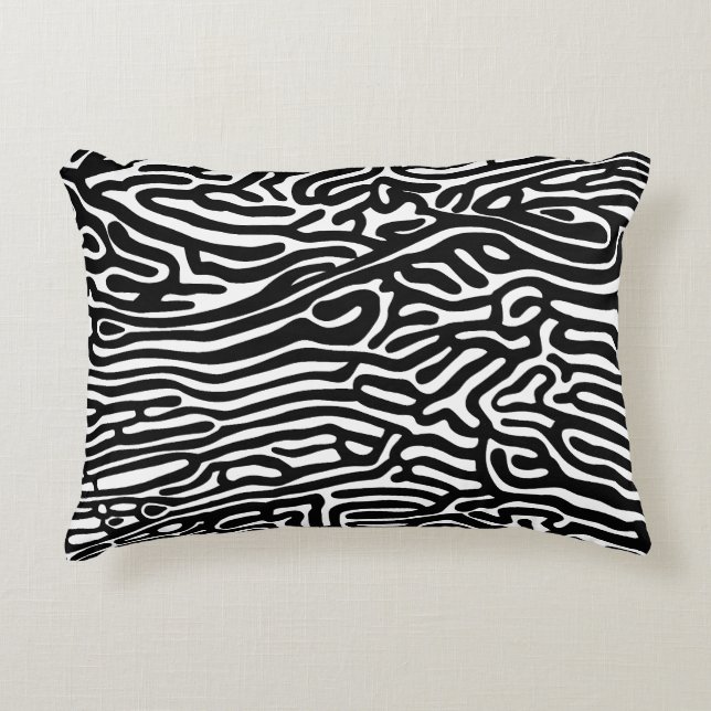 organic pattern abstract background texture nature decorative cushion (Front)