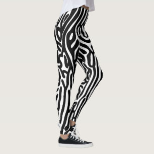organic pattern abstract background texture nature leggings