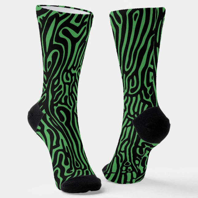 organic pattern abstract background texture nature socks (Angled)
