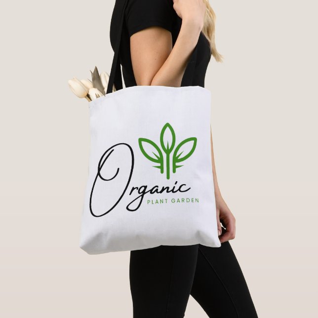 Organic Planting Garden Tote Bag (Close Up)