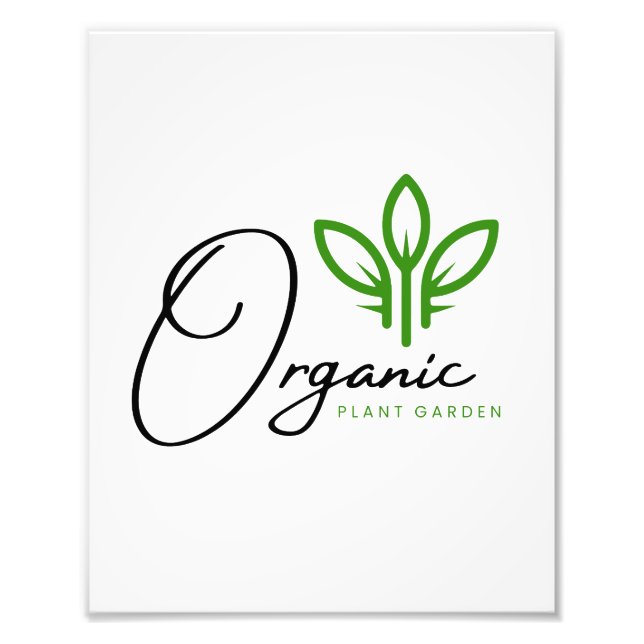 Organic Planting Photo Print (Front)