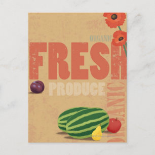 Organic Produce Postcard