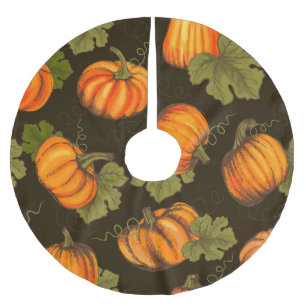 Organic Pumpkins: Farm to Table Brushed Polyester Tree Skirt