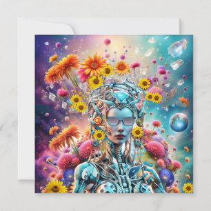 Organic Robot Holiday Card