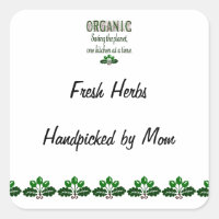Organic Saving the Planet Custom Canning Label