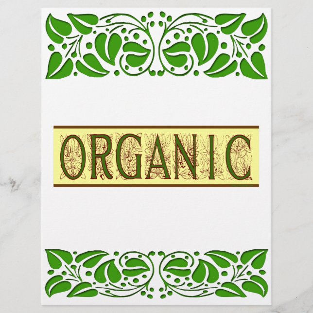 Organic Saying Flyer Template (Front)