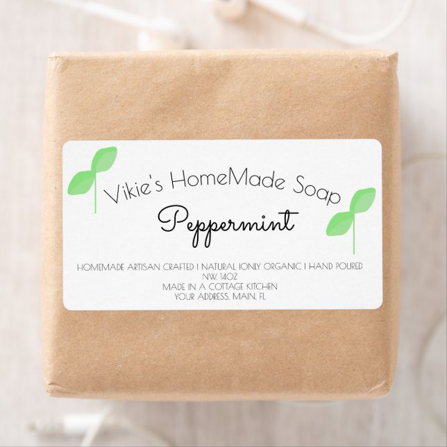 Organic Scent Soap Business  Art Label (Insitu)