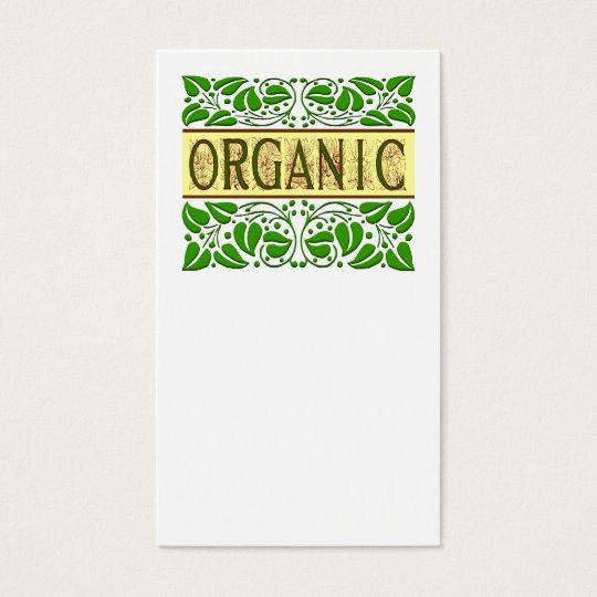Organic Scrolling Leaves Business Card Template