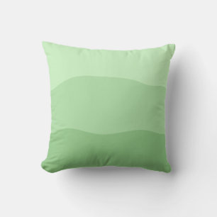 Organic Shape Color Blocks Sage Green Cushion