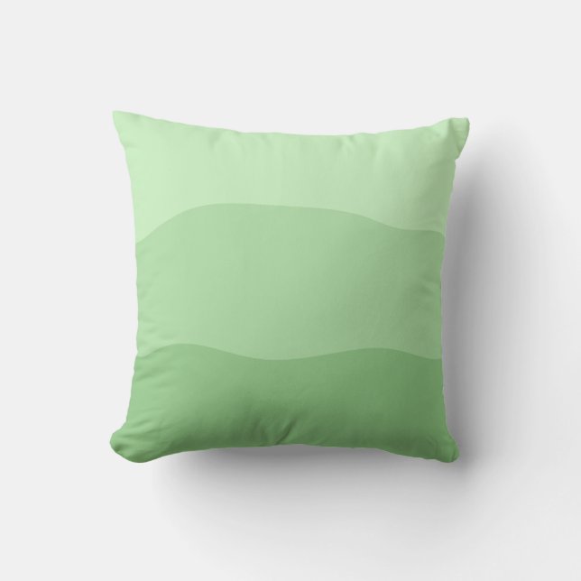 Organic Shape Colour Blocks Sage Green Cushion (Front)