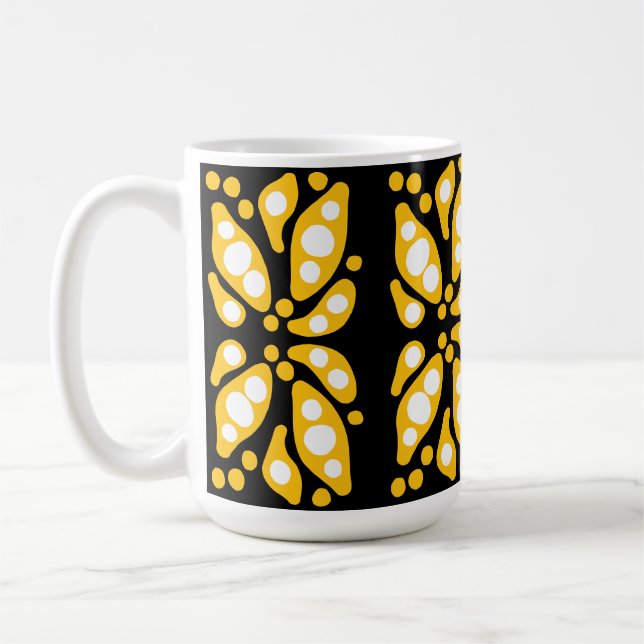Organic shapes abstract flow coffee mug (Left)