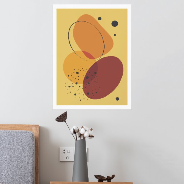 Organic shapes modern poster 3 (In Situ (Bedroom 2))