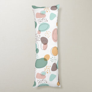 Organic shapes modern seamless pattern body cushion
