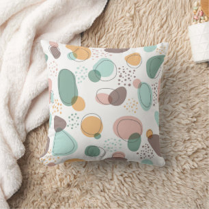 Organic shapes modern seamless pattern cushion