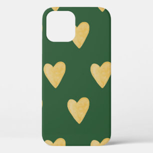 Organic shapes naive pattern. Abstract watercolor iPhone 12 Case