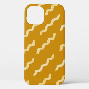 Organic shapes naive pattern. Abstract watercolor  iPhone 12 Case