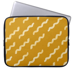 Organic shapes naive pattern. Abstract watercolor  Laptop Sleeve