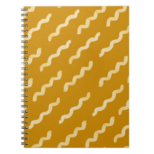 Organic shapes naive pattern. Abstract watercolor Notebook