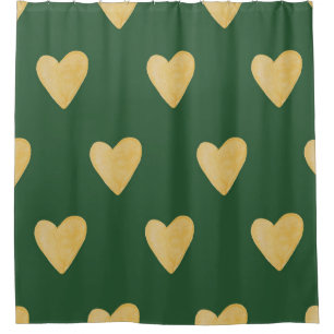 Organic shapes naive pattern. Abstract watercolor Shower Curtain