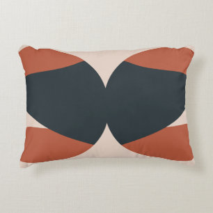 Organic Shapes Warm Tones Modern Decorative Cushion