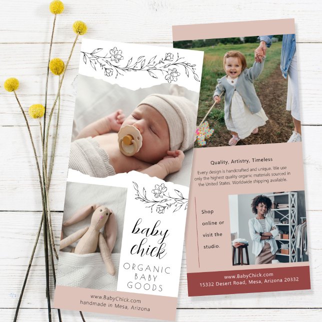 Organic Sketches Creative Marketing Rack Card (Creator Uploaded)