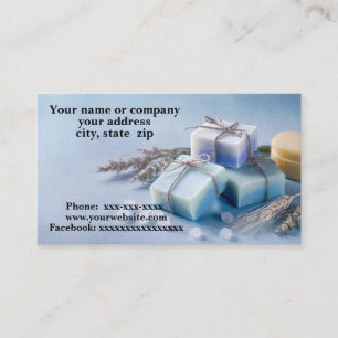 Organic soap business card