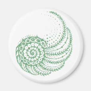 Organic spiral green magnet