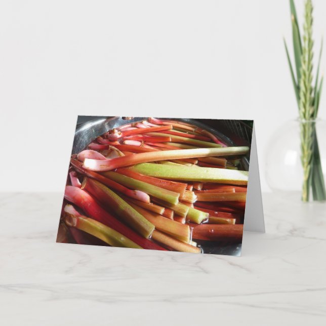 organic spring rhubarb card (Front)
