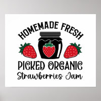 Organic strawberry jam word art vendors