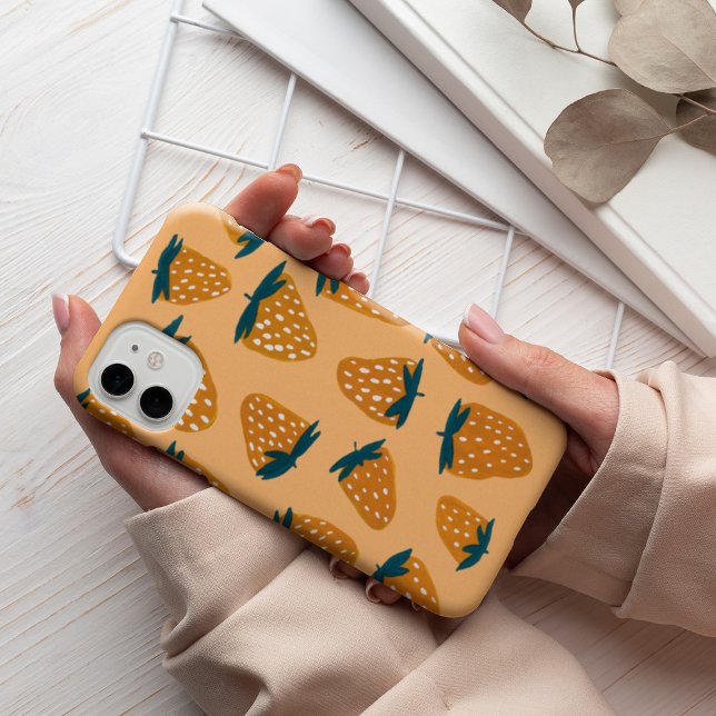 Organic summer strawberries orange Case-Mate iPhone case (Creator Uploaded)