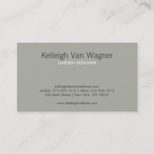 ORGANIC TAN/WHITE BUSINESS CARD