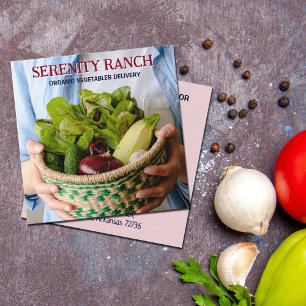 Organic Vegetables Delivery,  Farm  Square Business Card