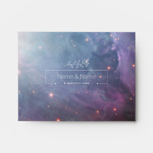 Organic violet sky stars orion nebula EDITABLE Envelope