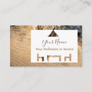 Organic wood for interior design and carpentry! business card