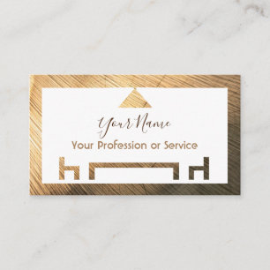 Organic wood for interior design and furniture! business card