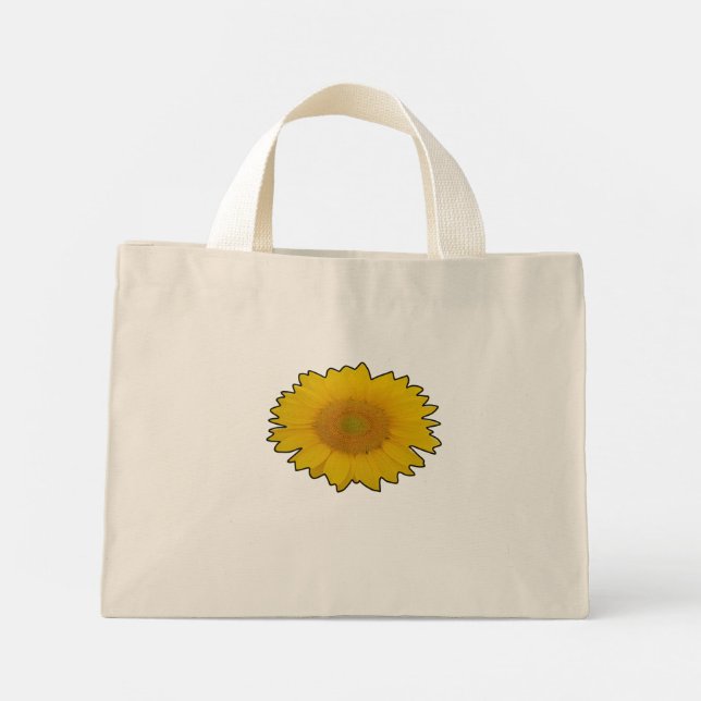 Organic yellow flower on bag (Back)