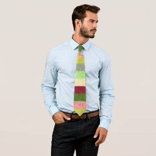 Organically Hued Pastel Paint Tie