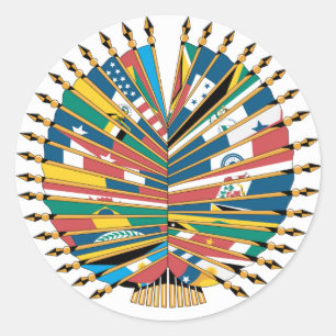 Organisation of American States Classic Round Sticker
