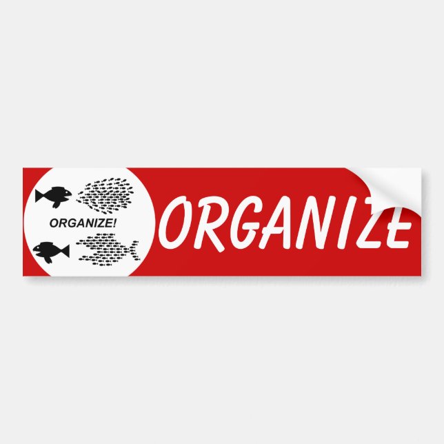 Organise bumper sticker (Front)
