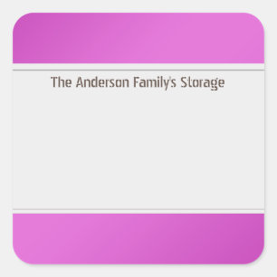 Organise Clean Labels One Colour Pink