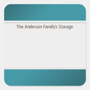 Organise Clean Labels One Colour Teal