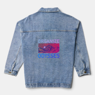 "Organise Odysseys" Denim Jacket