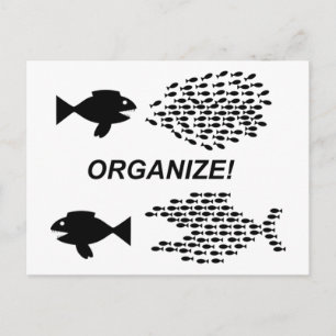 Organise postcard