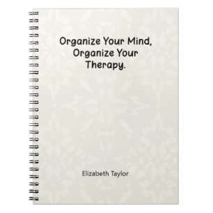 Organise Your Mind, Organise Your Therapy Notebook